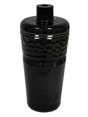 Ręcznie robiony dyfuzor zapachowy Obsidian Touch – czarne szkło z fakturą, patyczki