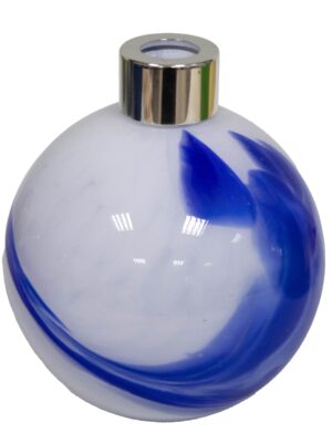 Ręcznie robiony dyfuzor zapachowy Azure Mist – szkło artystyczne, z patyczkami