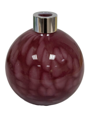 Ręcznie robiony dyfuzor zapachowy Ruby Veil handmade szkło artystyczne, z patyczkami