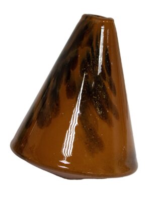 Ręcznie robiony dyfuzor zapachowy Amber Cone – szkło artystyczne, z patyczkami
