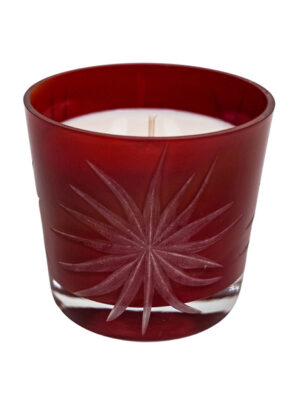 Świeczka zapachowa Flower Carmine Bloom jabłko cynamon 300 ml 1 knot ręcznie robiona handmade