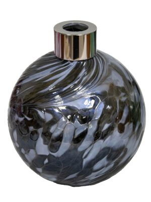 Ręcznie robiony dyfuzor zapachowy Smoky Quartz – szkło artystyczne, z patyczkami