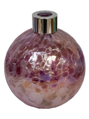 Ręcznie robiony dyfuzor zapachowy Pink Mist – szkło artystyczne, z patyczkami