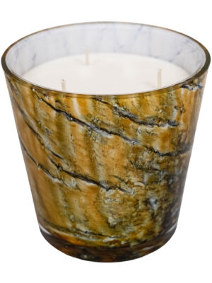 Świeczka zapachowa Golden Earth Collection Ambery 700 ml 3 knoty ręcznie malowana handmade