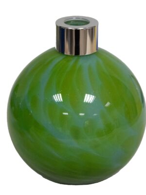 Ręcznie robiony dyfuzor zapachowy Jade Glow – szkło artystyczne, z patyczkami