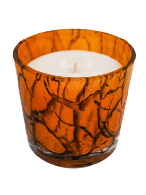 Świeca sojowa Power Elixir Amber Blaze | ręcznie robiona | szkło artystyczne | bergamota, pieprz, May Chung