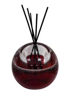 Ręcznie robiony dyfuzor zapachowy szklany Aromatic Ruby Drop + patyczki
