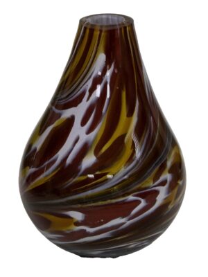 Ręcznie robiony dyfuzor zapachowy Amber Drop – szkło artystyczne, z patyczkami