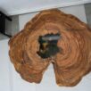 Stolik czarny dąb zielona żywica 60x60 cm ZONA — 5