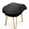Stolik kawowy ZONA DI LUSSO czarny dąb metal 85 cm — 2