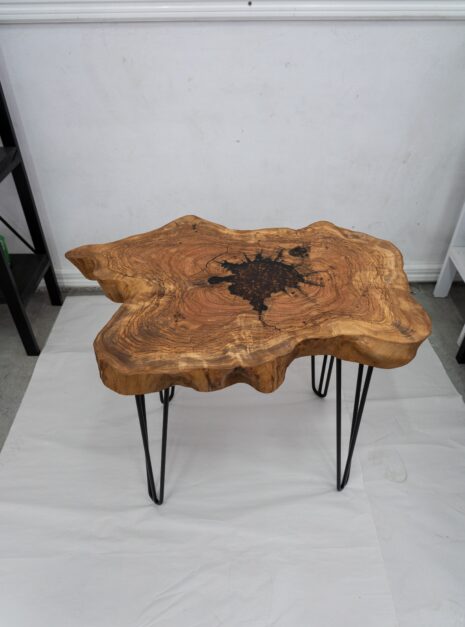 1QPWZjYZQlI93KU0iOwh6btyhZoS4G7oN-3.jpg Stolik orzech metal 80x60 cm naturalny ZONA DI LUSSO — 2