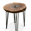 Stolik orzech metal 85x85 cm matowy ZONA DI LUSSO — 2
